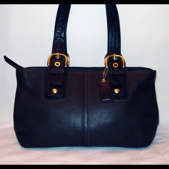 Coach Soho Black Leather Bag F0820-F11844 - Picture 9 of 13